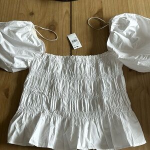 Astr White Blouse Large